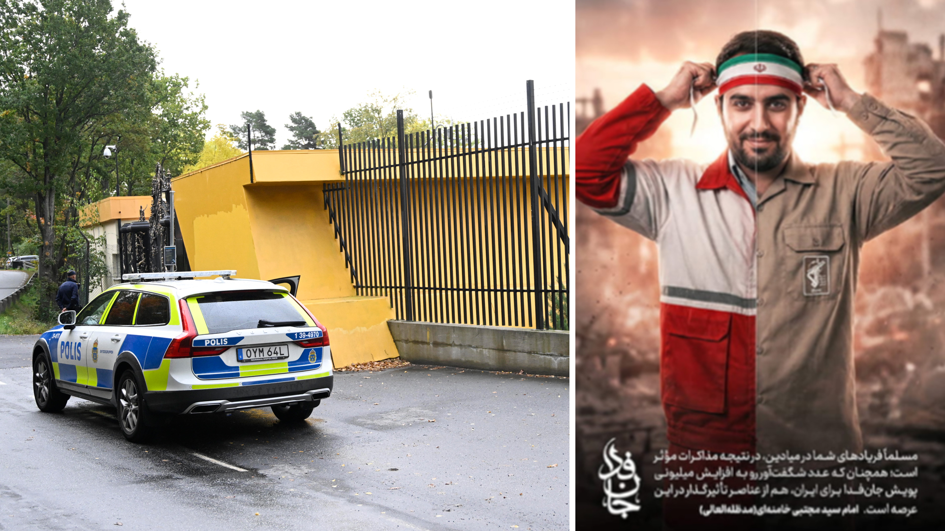 Iranska ambassaden rekryterar till martyrkampanj: ”Offra livet”