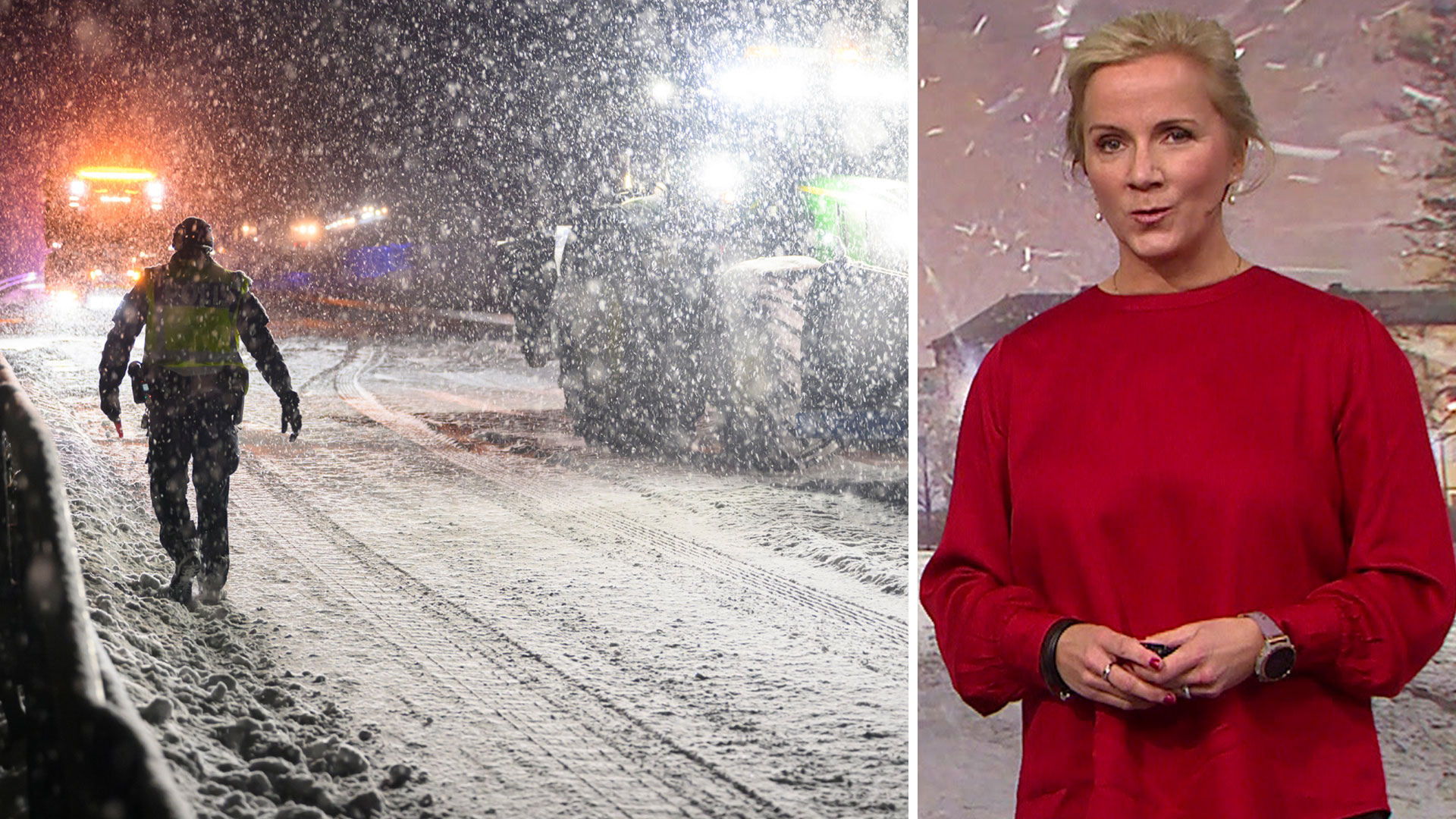 Snökaos hotar nyårsresor – upp till en halv meter snö