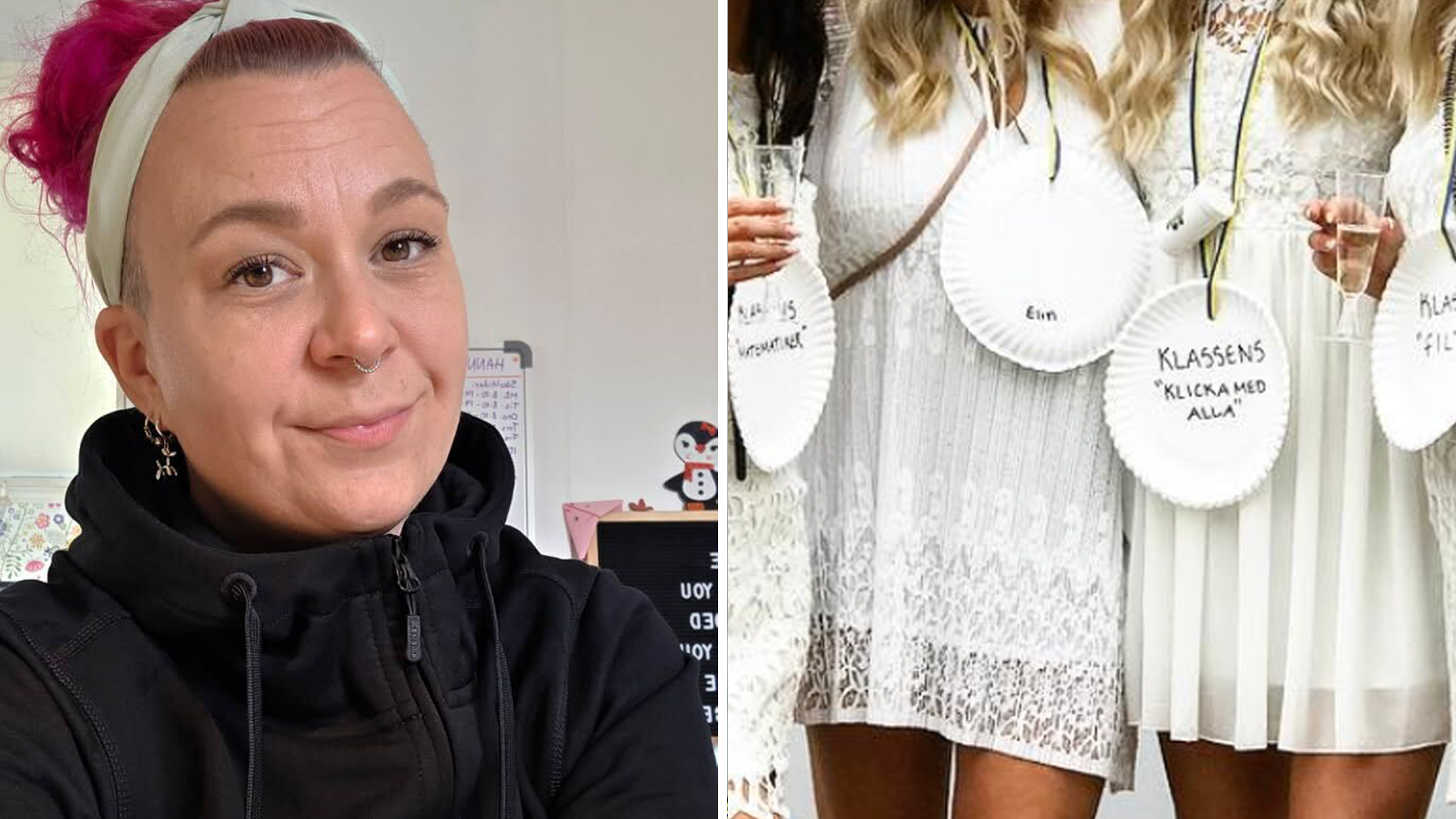 Dotterns sorgliga meddelande på tallriken: “Var ledsen hela dagen