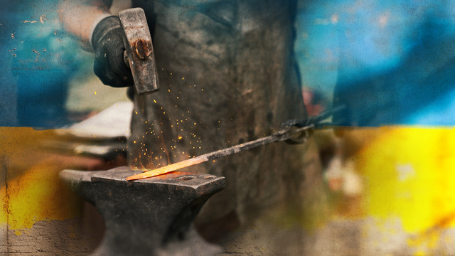 Smeder smider materiel till Ukraina