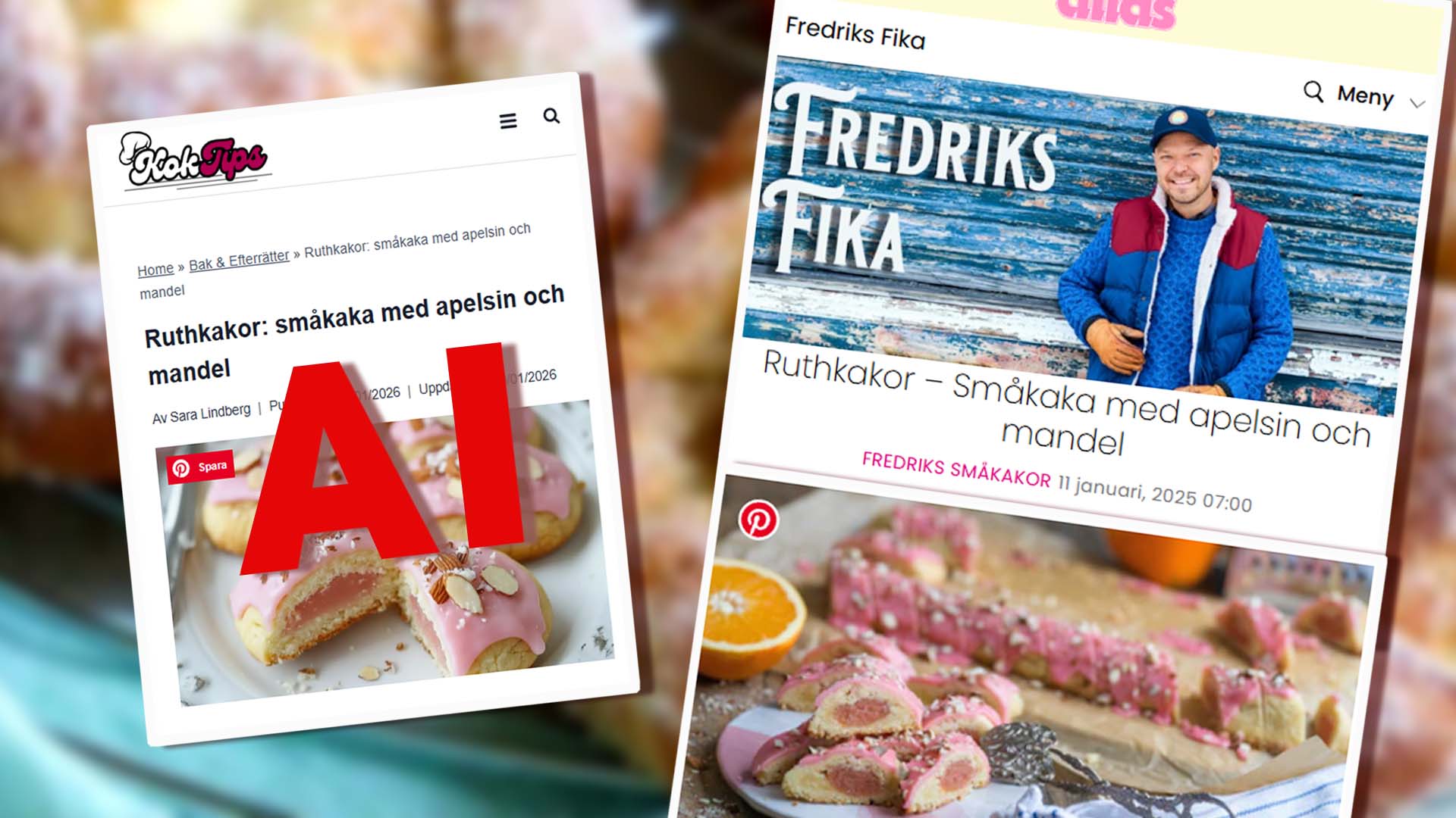 Svenska recept stjäls – av AI-genererad marockansk Facebooksida