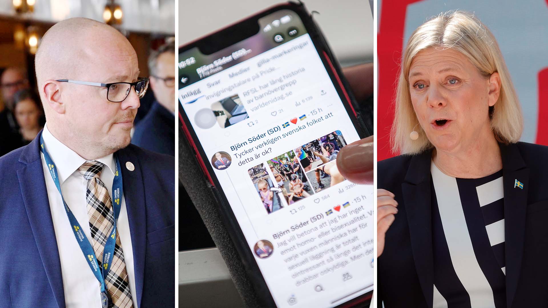 Magdalena Andersson Om Björn Söders Utspel Mot Pride