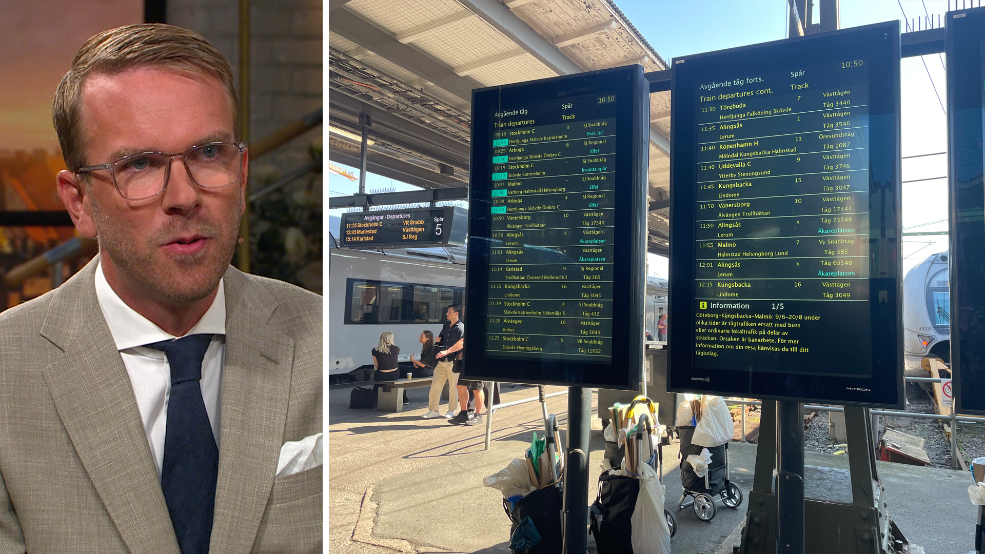 Så här kan tågkaoset bli bättre enligt Andreas Carlson (KD)