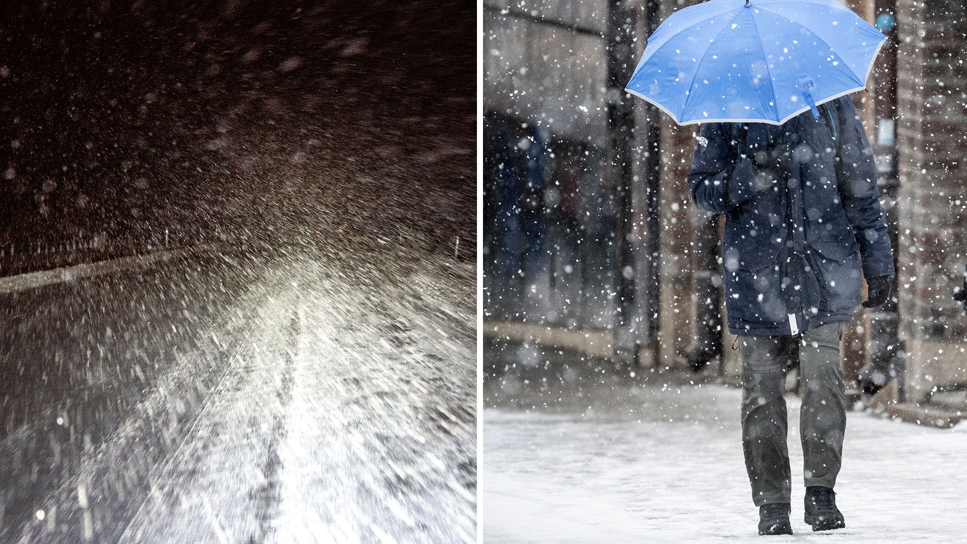 Gul varning för snöfall i Västra Götaland