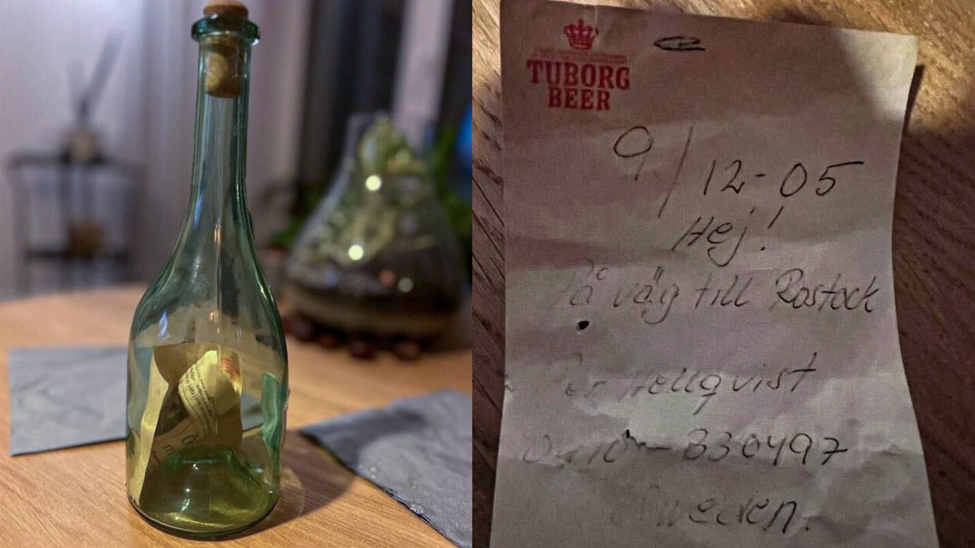 Flaskpost från Trelleborg fick svar från Polen – efter 20 år