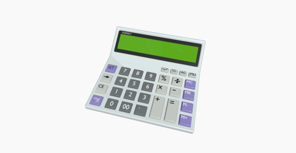 Calculator With Liquid Crystal Display