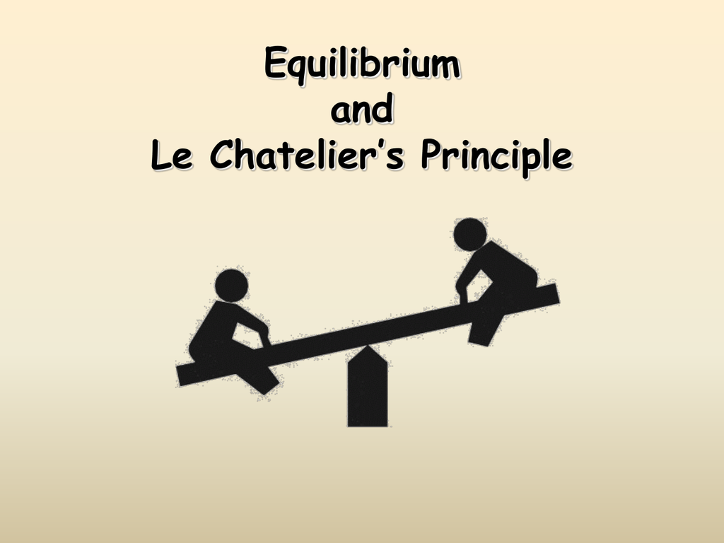 Le Chatelier equilibrium 