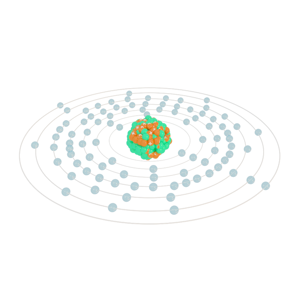 Uranium Atom 3d Model