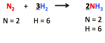 balanced chemical equation