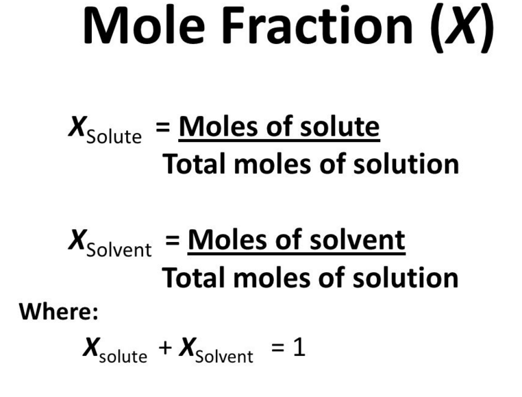 Mole fraction