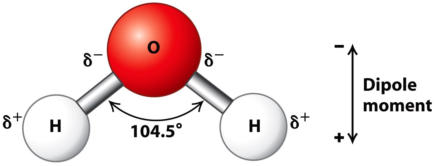 structure of water molecule