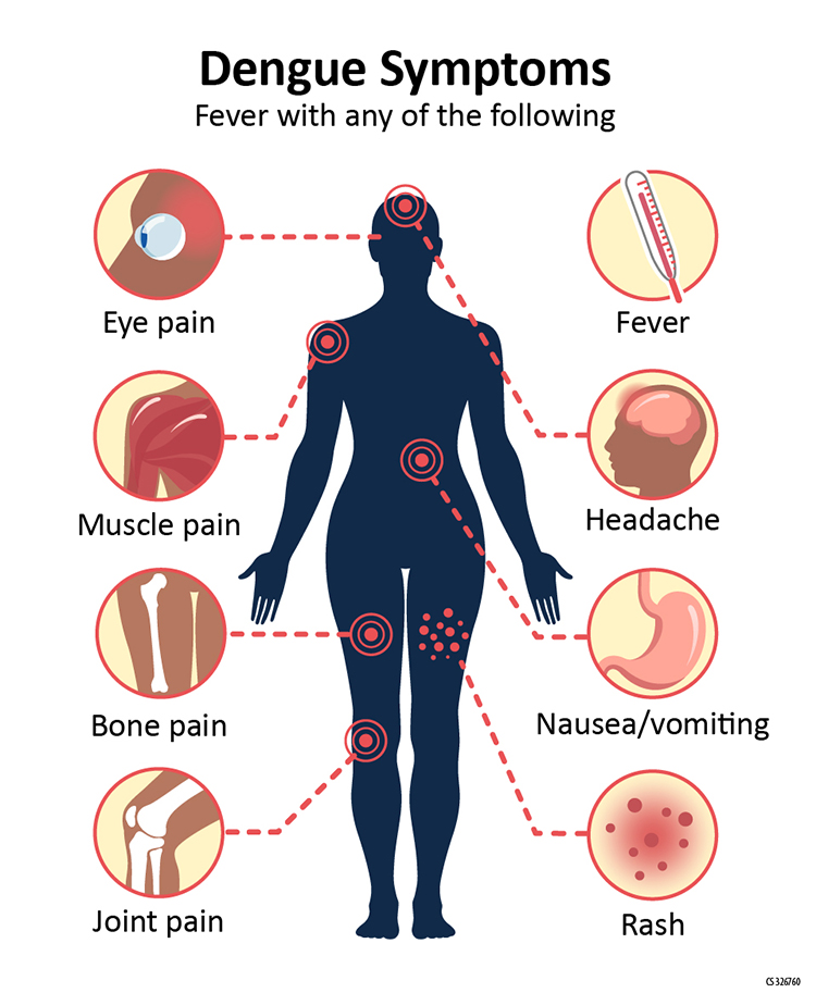 Few symptoms of viral infection