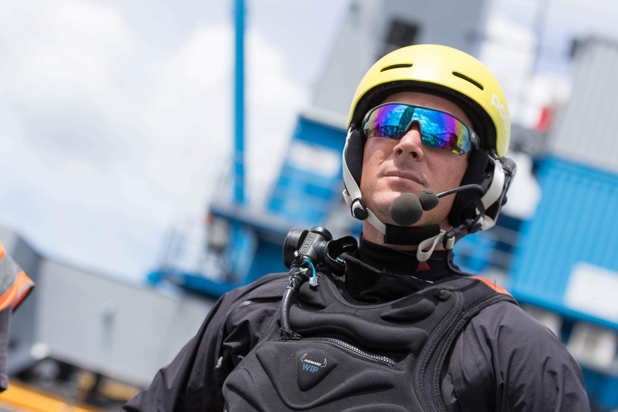 Great Britain SailGP Team helmsman Dylan Fletcher.