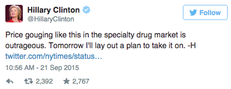 Hillary Clinton Tweet