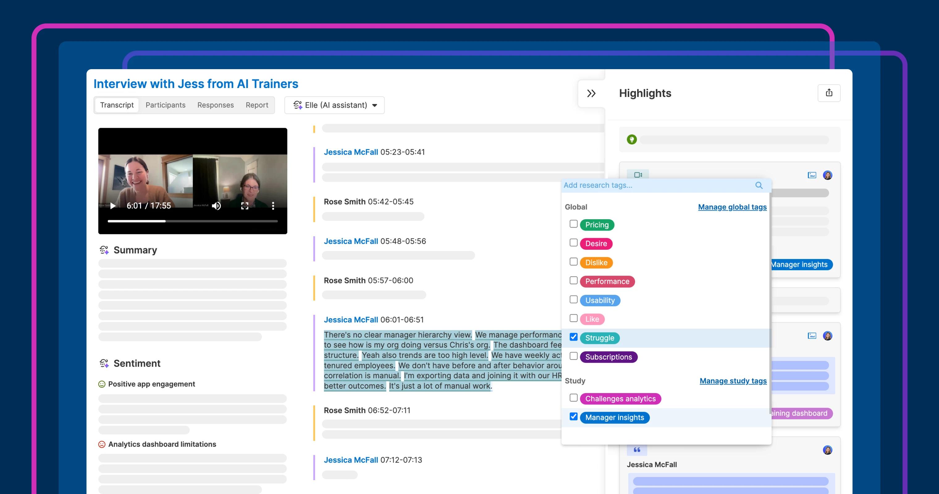 Introducing a new way to tag insights in research studies