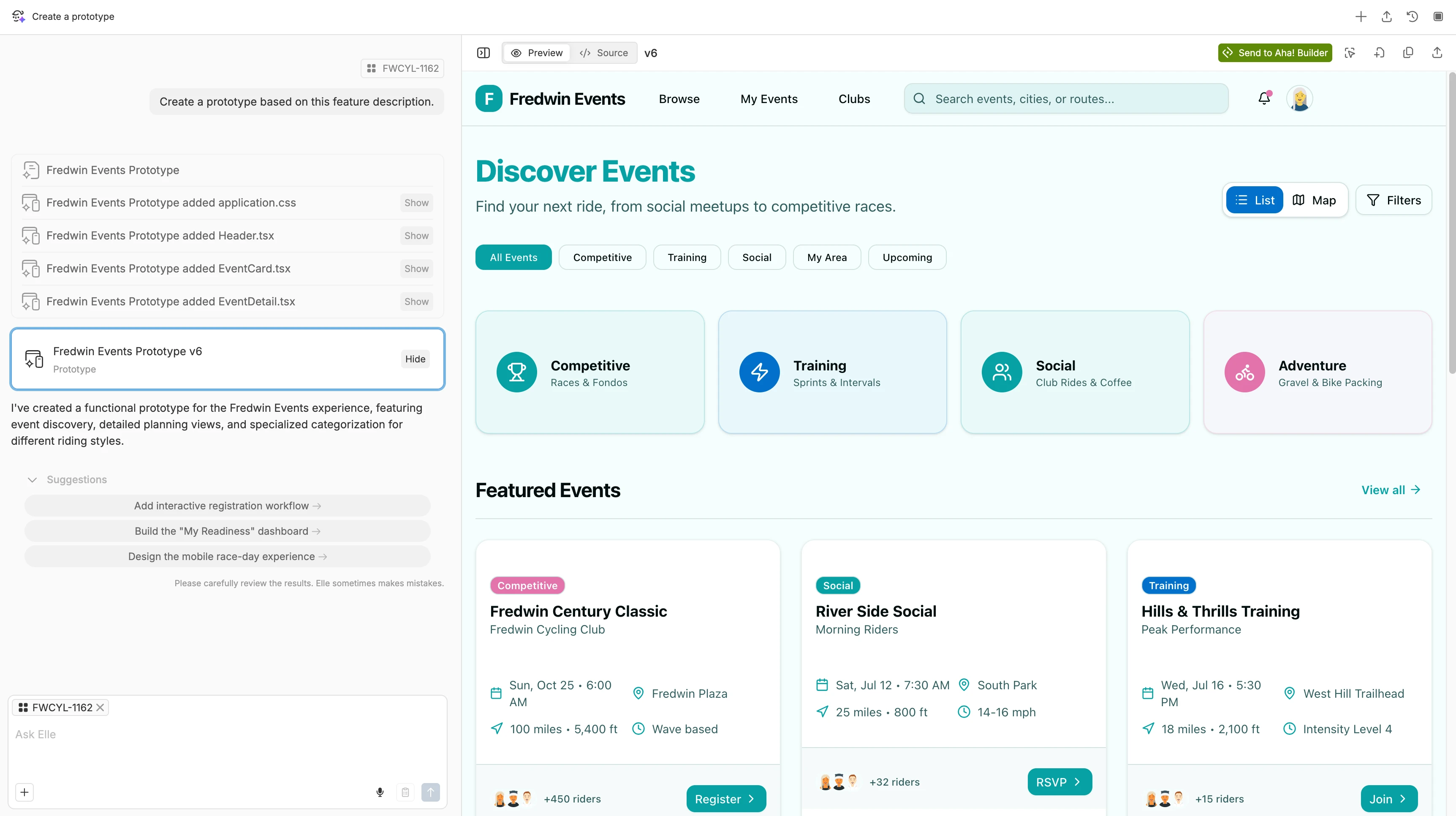 Creating a prototype in Aha! Roadmaps