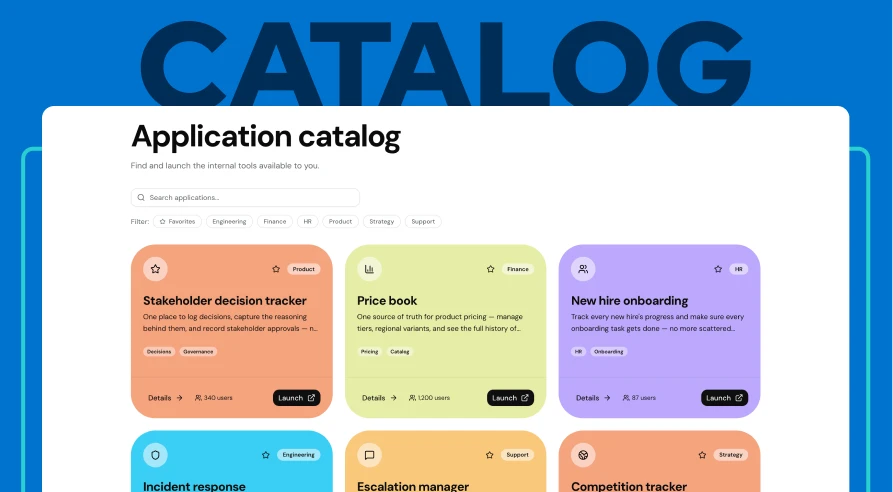 Example applications - Application catalog - Hero