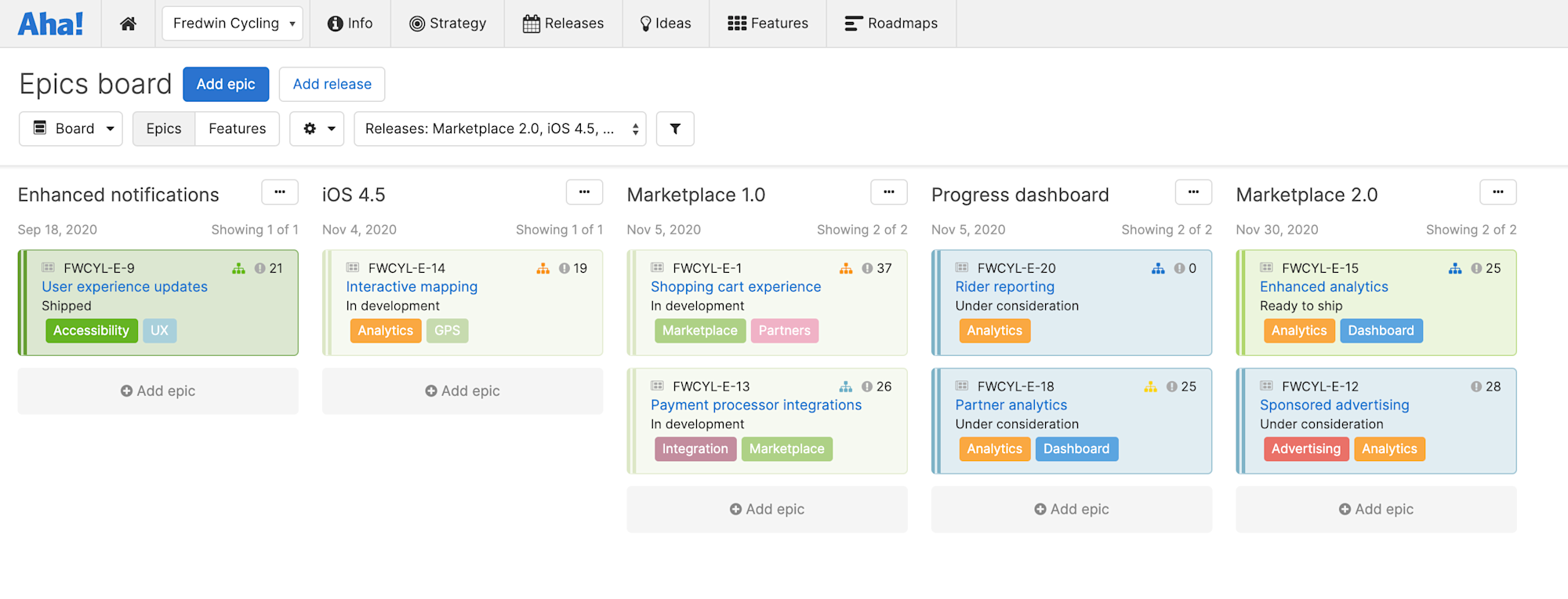 Introduction to epics Aha!