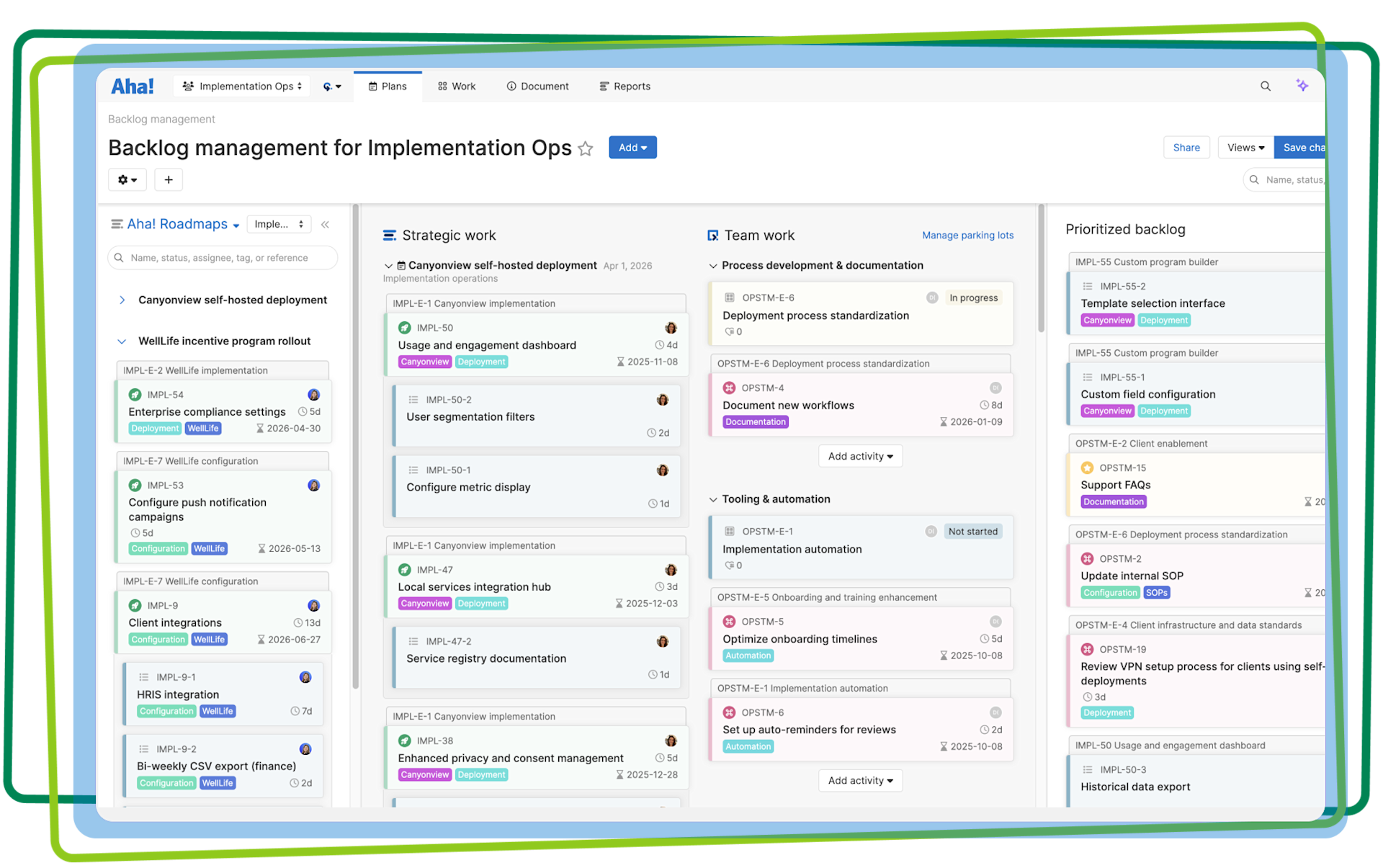 Task Prioritization Games Aha! Teamwork Task Prioritization — Focus on Key Work
