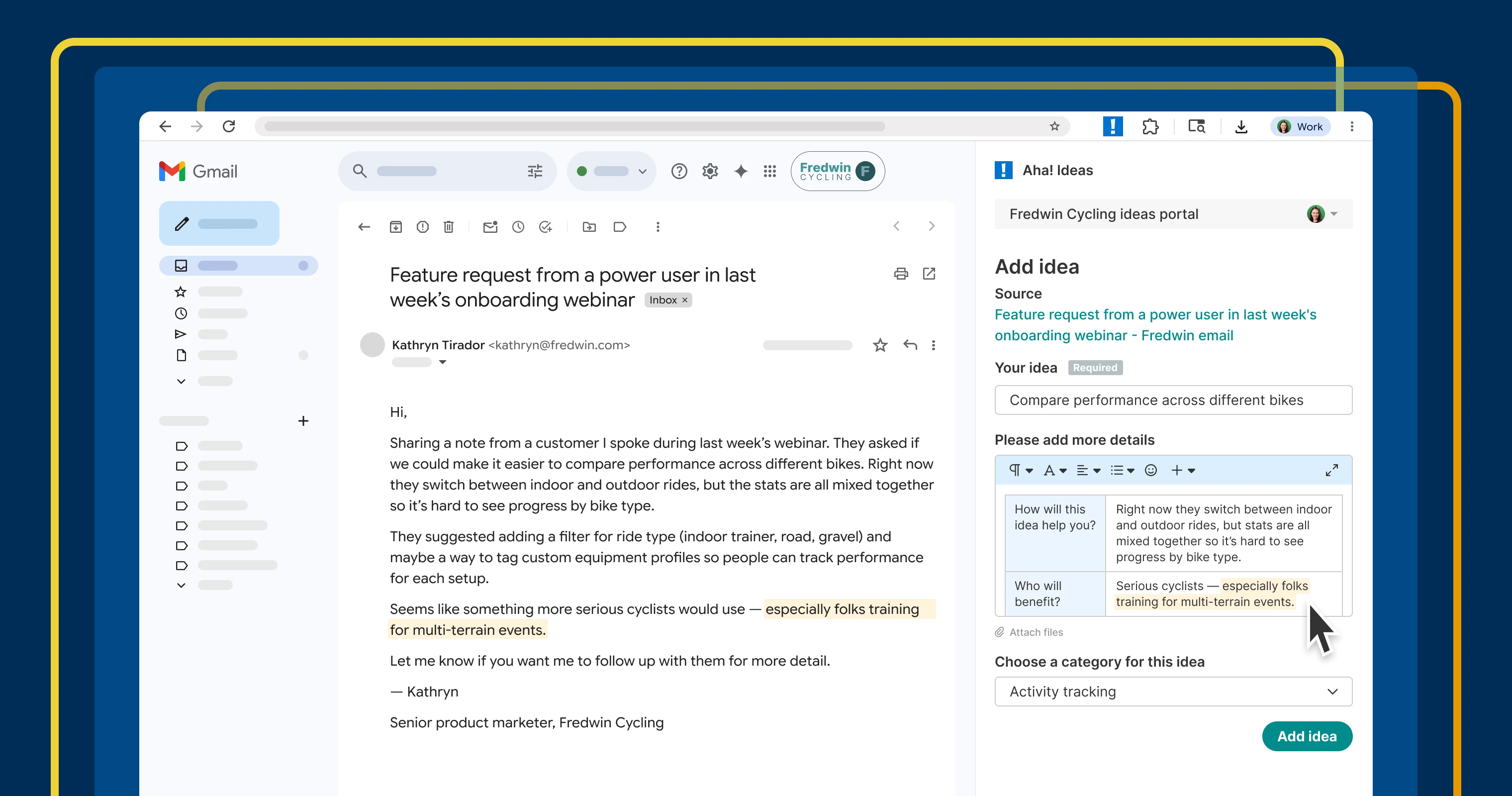 Capture product feedback in Aha! Ideas with the new Chrome extension