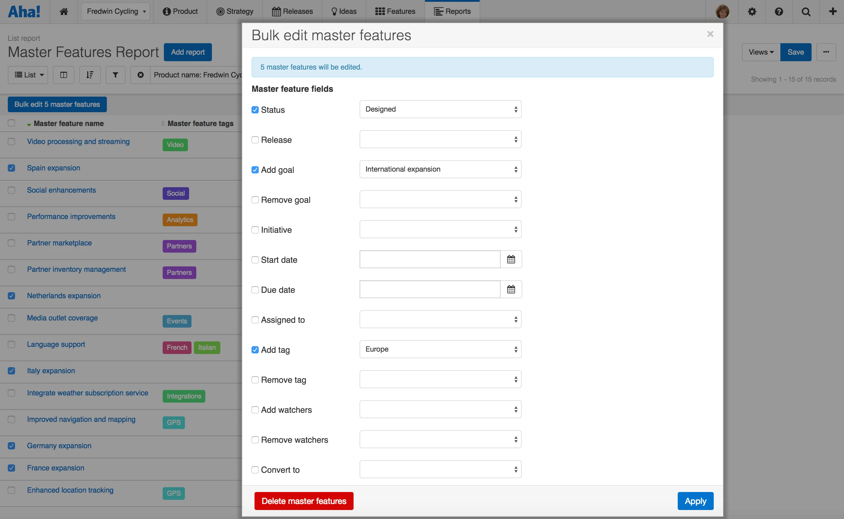 Just Launched! —  Make Bulk Changes to Your Product Roadmap Data