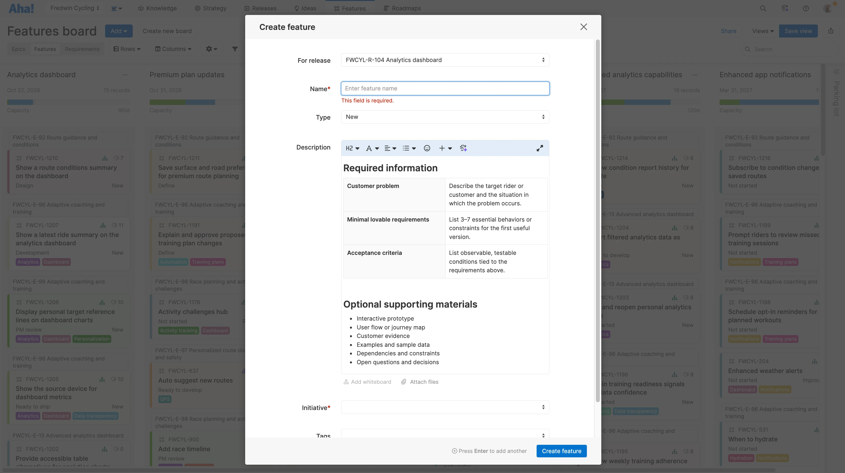Roadmaps - Frameworks - Drive consistency
