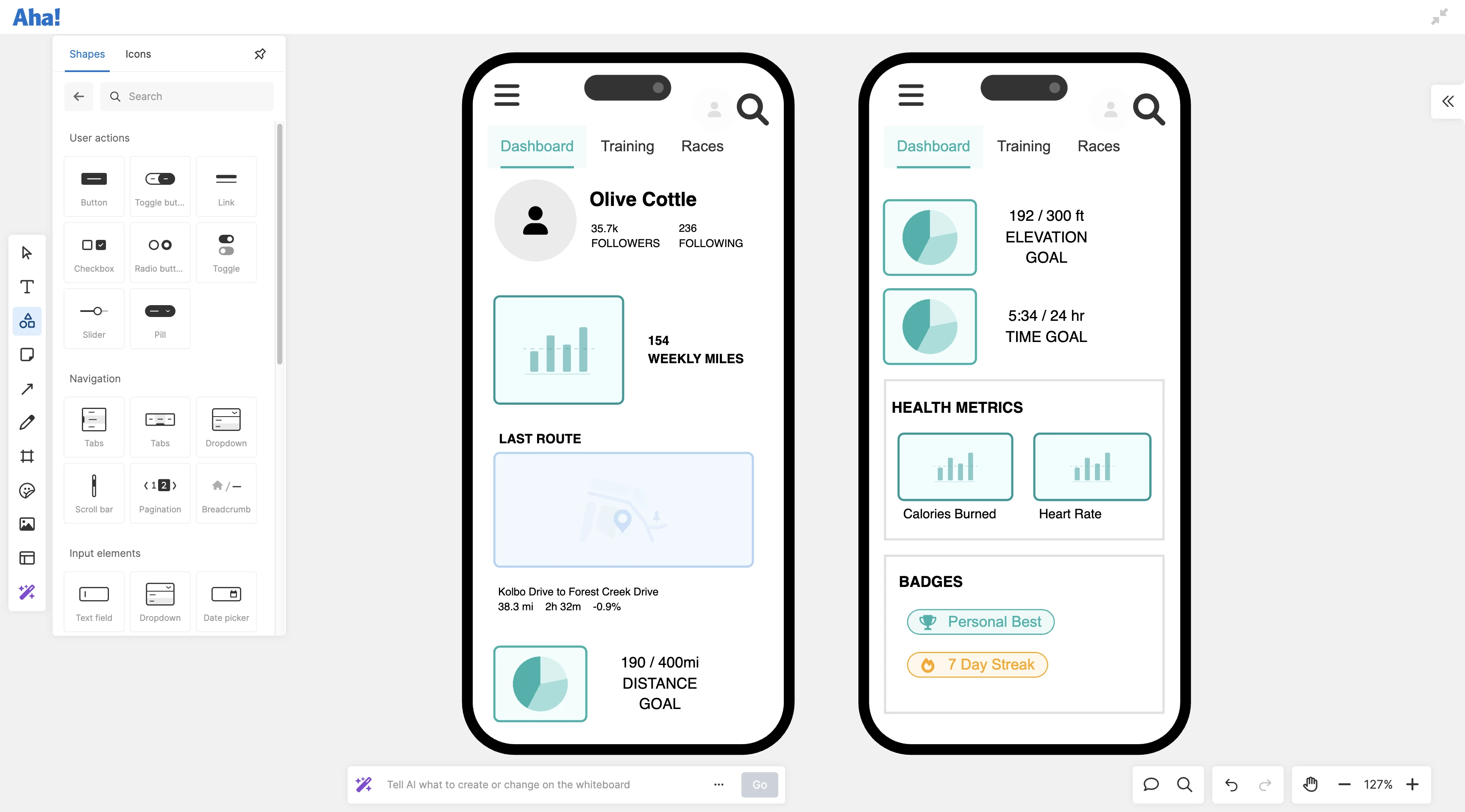 Wireframe user experiences