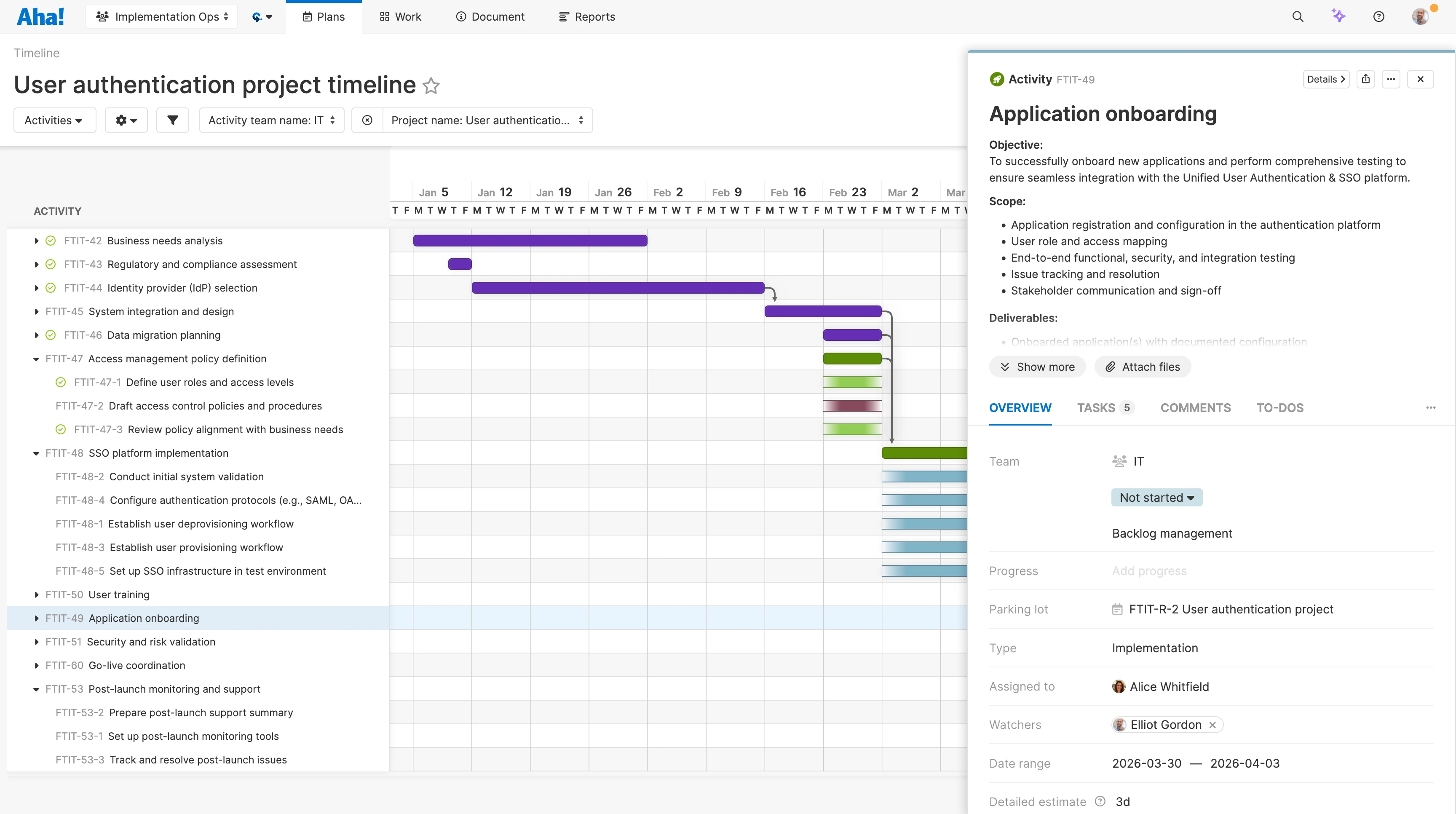 Timeline management