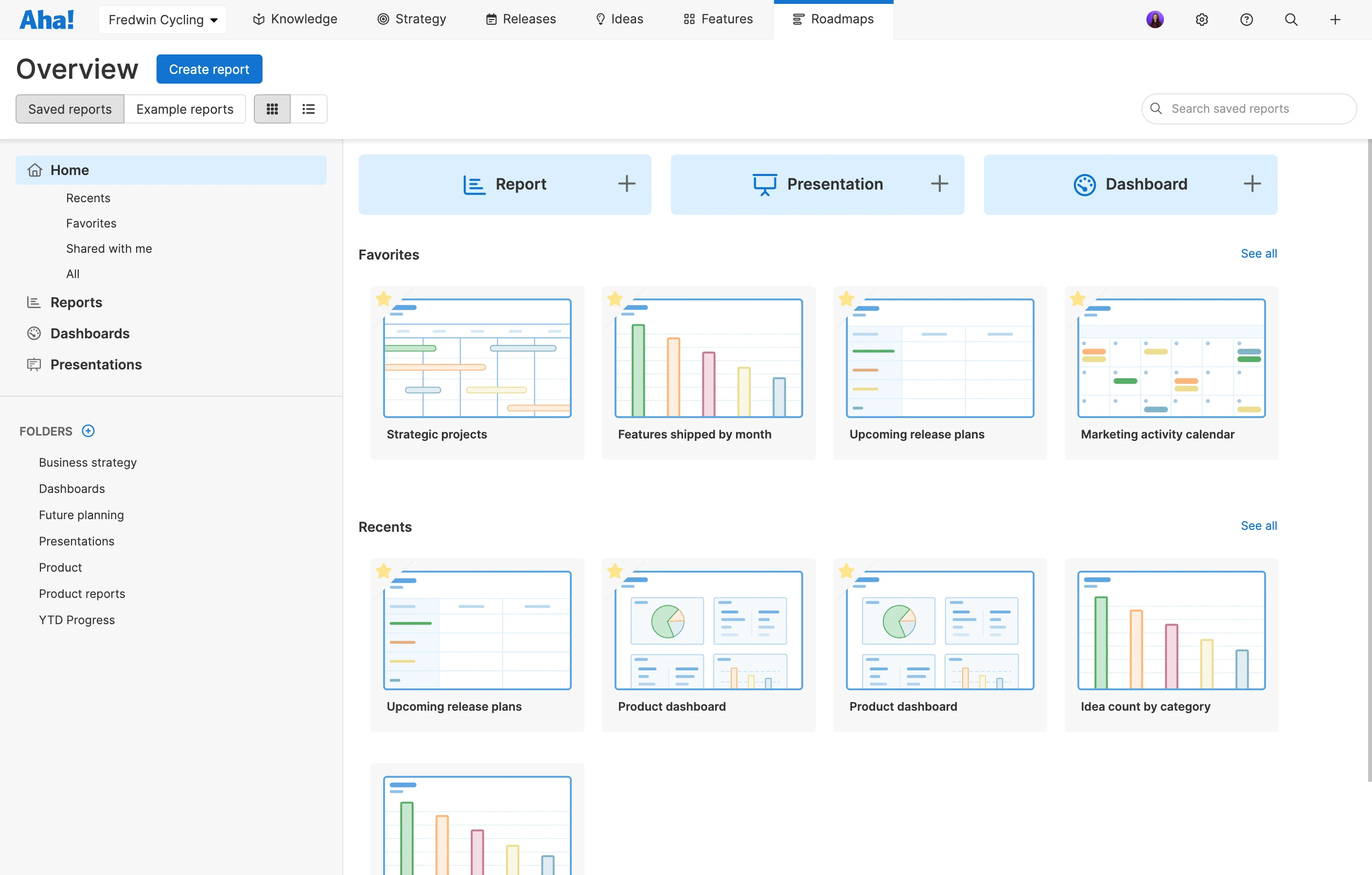 Reports overview