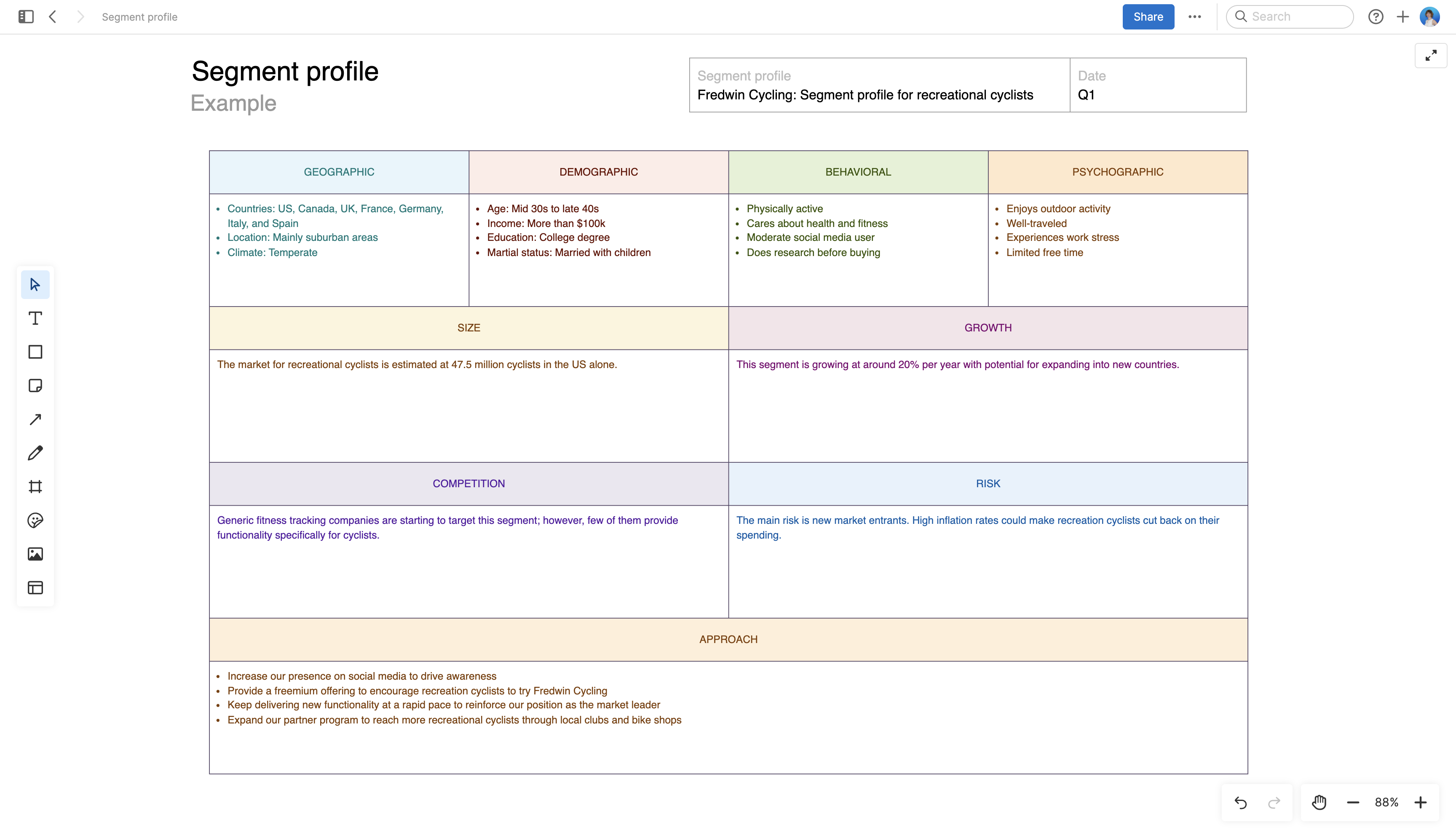 Segment profile large