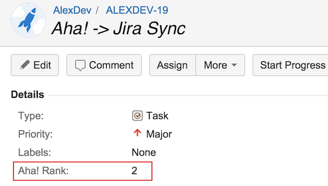 Send the Development Priority of Your Features from Aha! to Jira