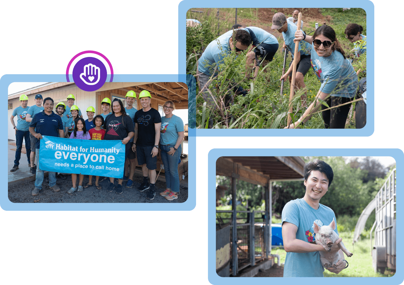 The Aha! team gave back by participating in community service projects on the Big Island. | Photos by Jodi B Photography