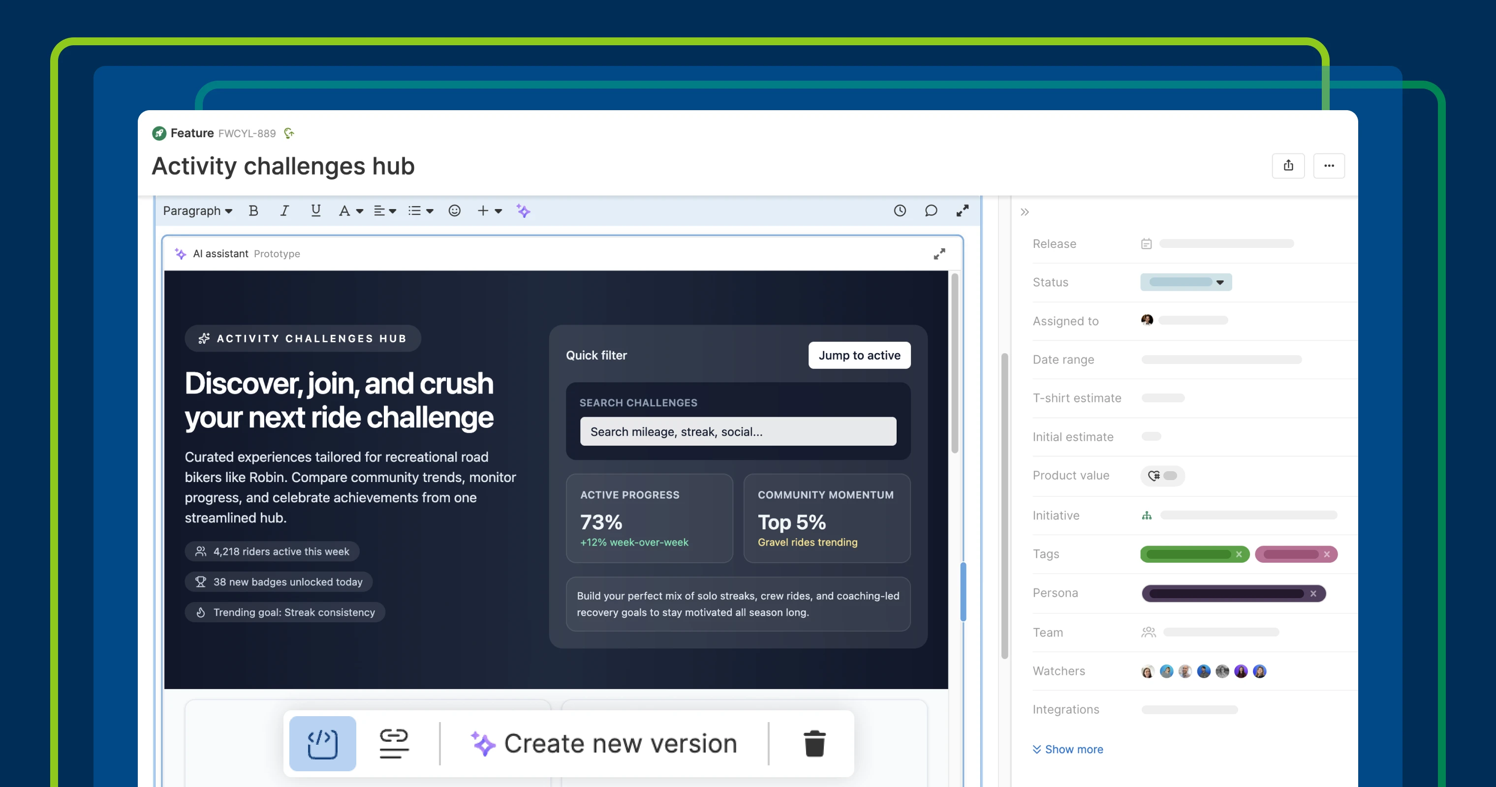 Prototype new functionality with the AI assistant