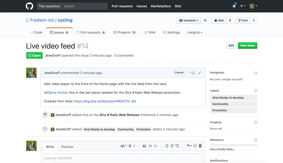 Just Launched! — Enhanced Aha! + GitHub Integration