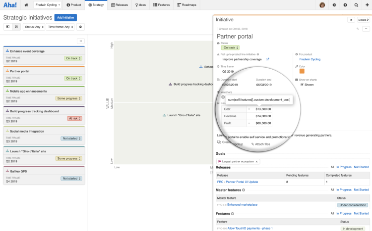 Just Launched! — Build Custom Worksheet Equations Using Any Data in Aha!