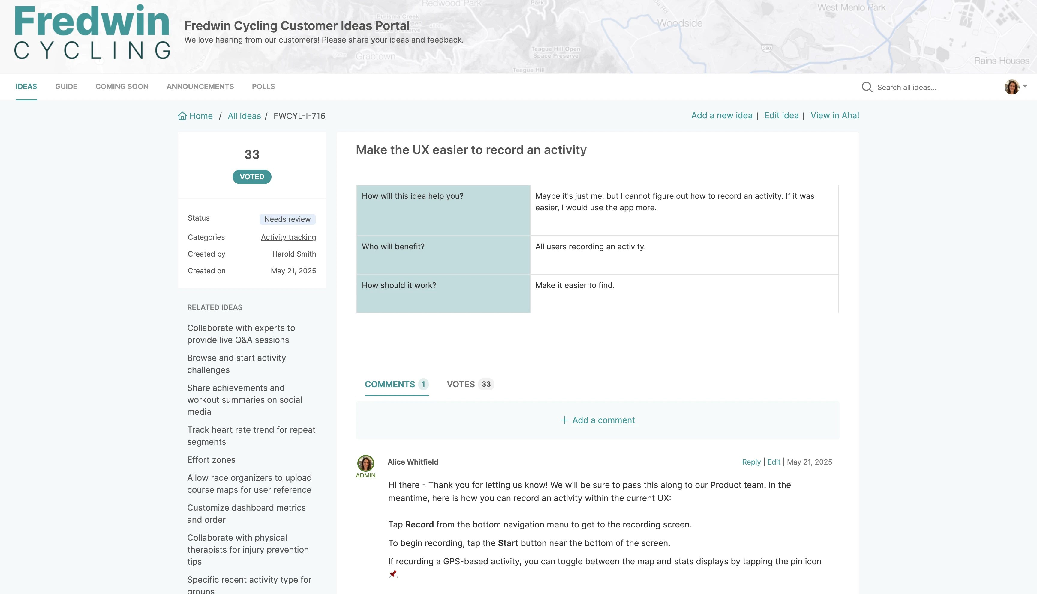 Keep information up to date