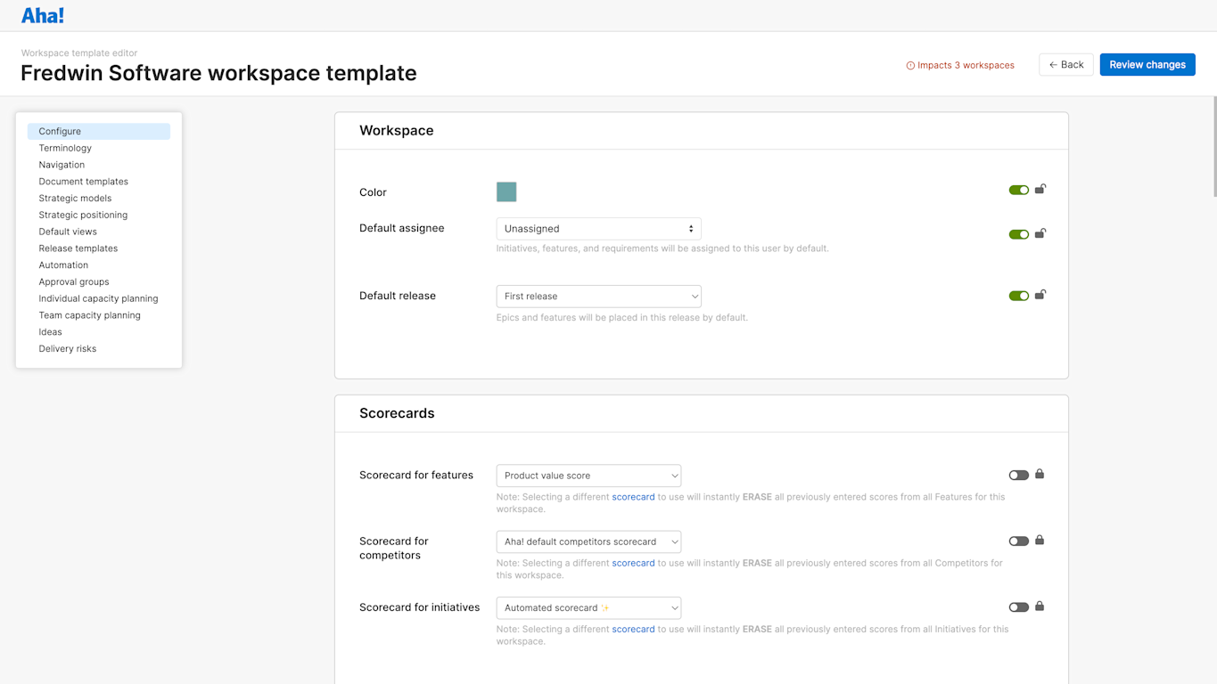 Aha! software — Product operations