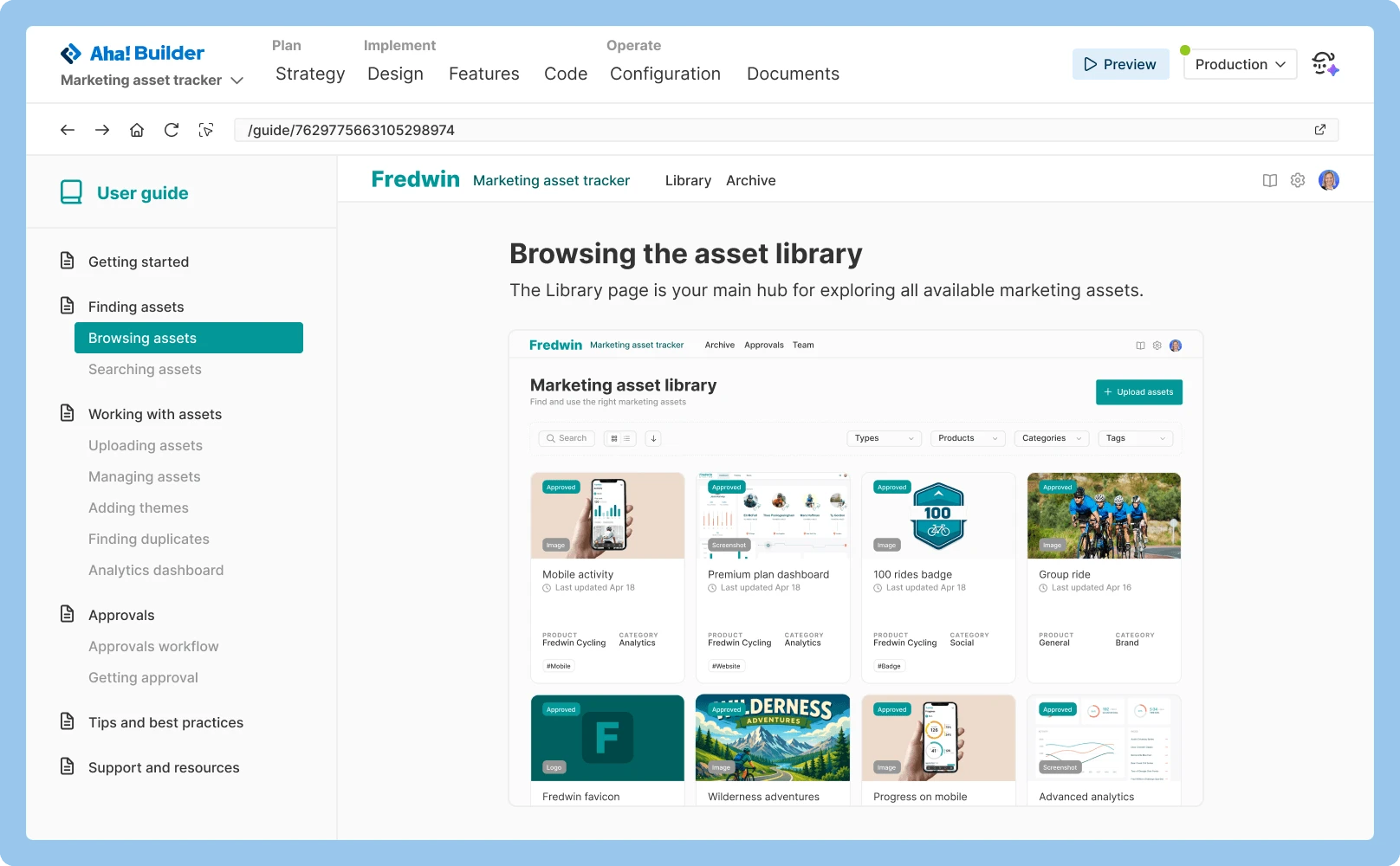 ID - Builder - Overview - Generate documentation