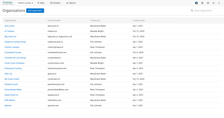 You can also import organization details that match your custom fields via CSV to keep the data fresh.