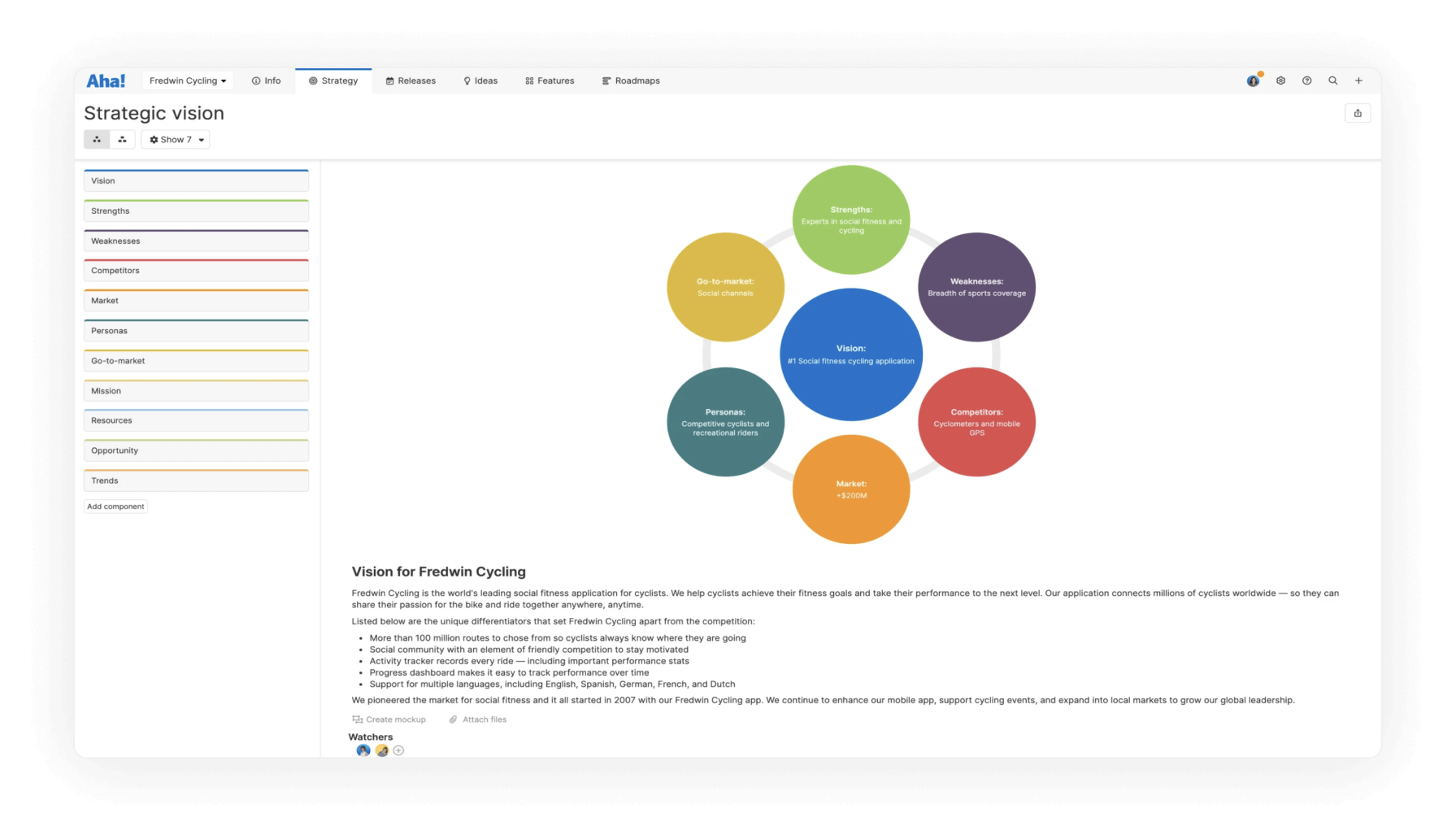 Roadmaps strategic vision