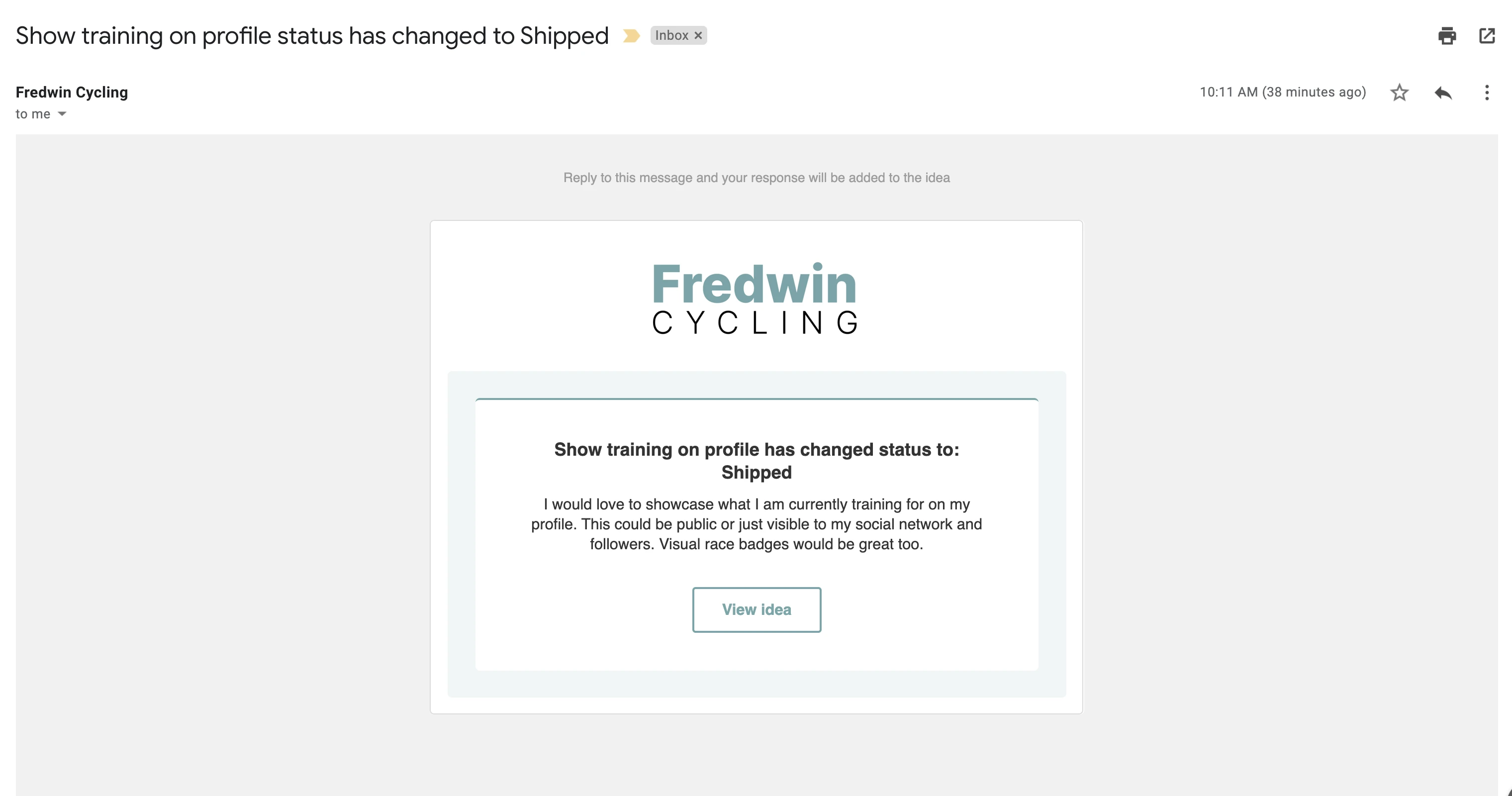 idea widget idea shipped