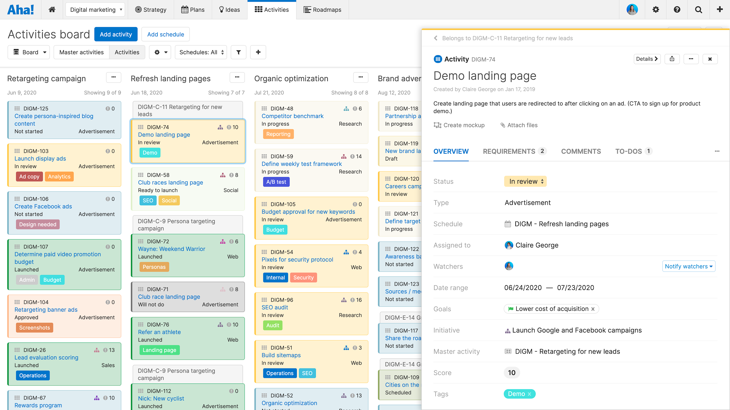 12 Components of a Digital Marketing Plan | Aha! software