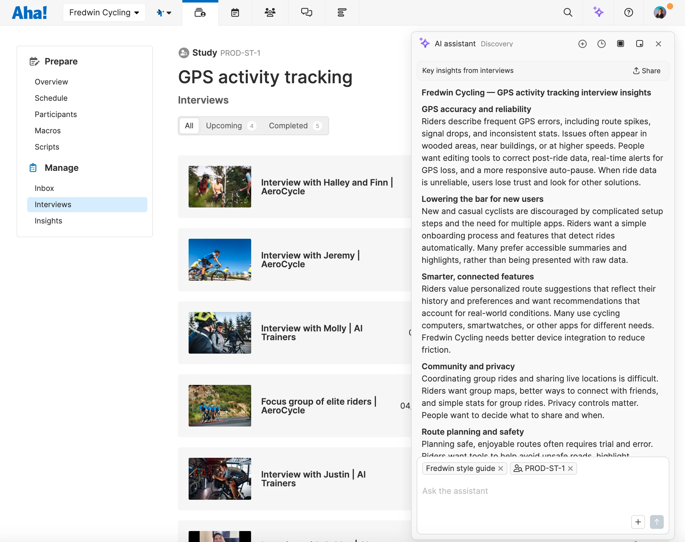 An example screenshot of the AI Request in use.