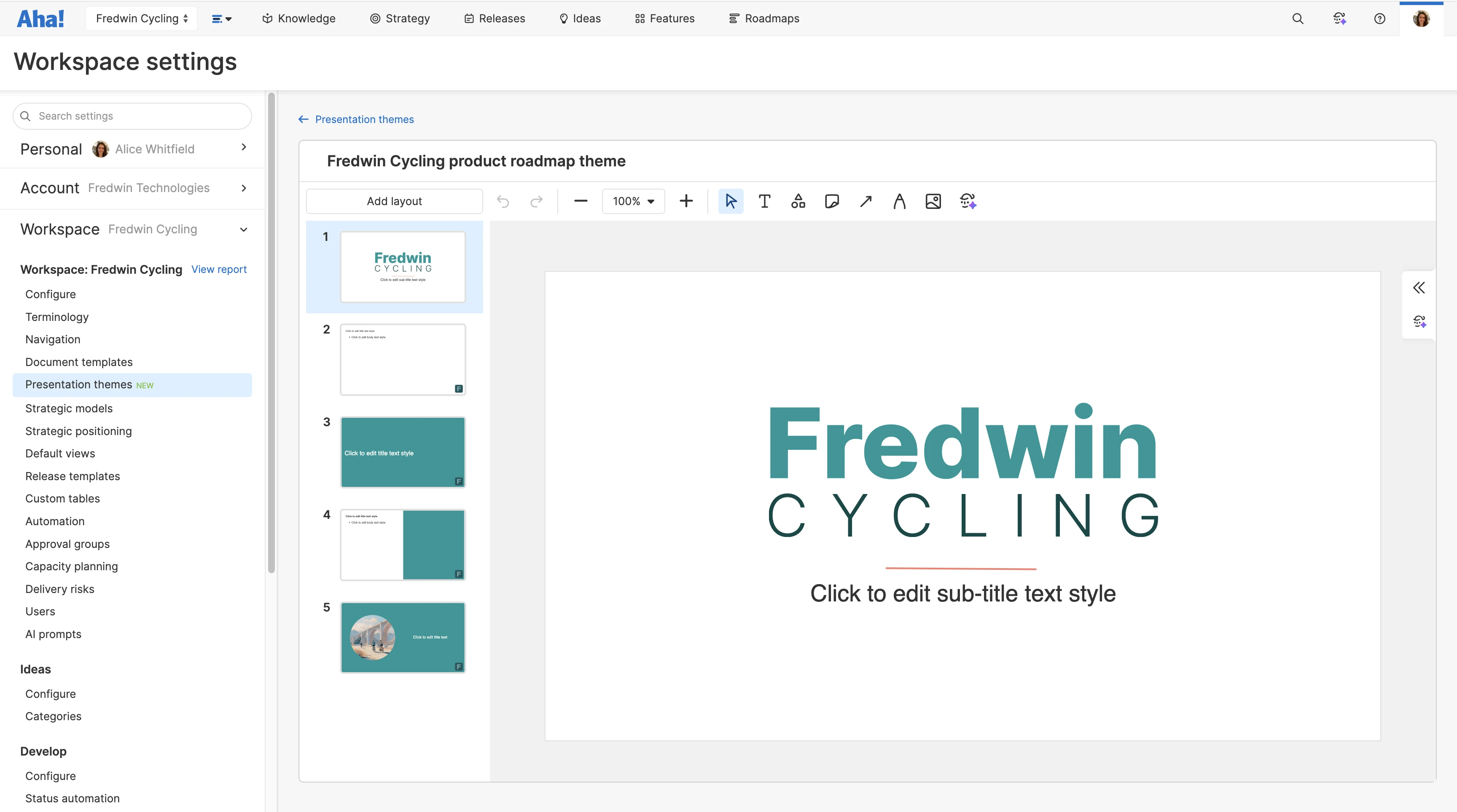 Style your presentation