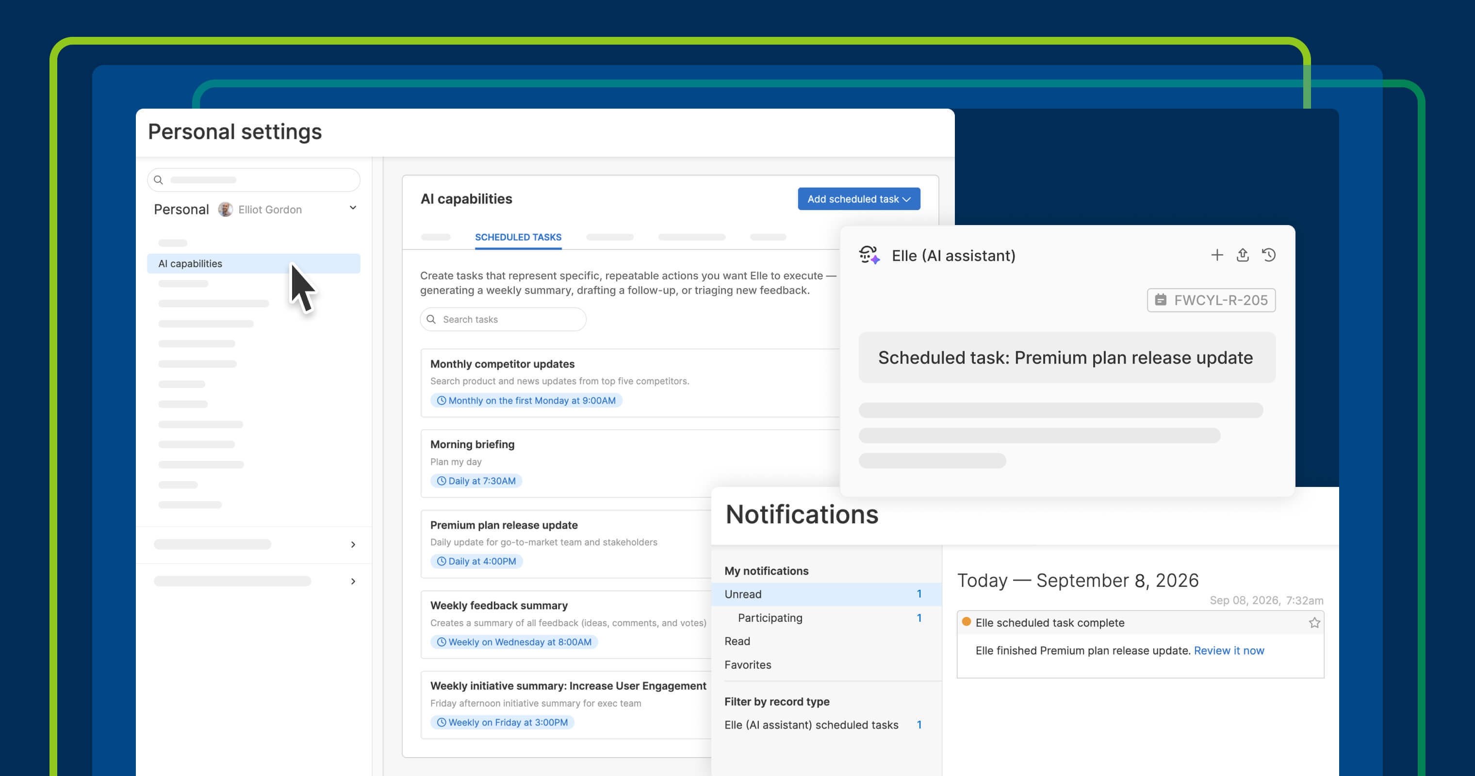 Introducing scheduled AI tasks in Aha! software