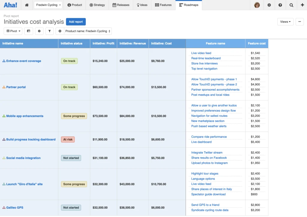 Blog - Just Launched! — Build Custom Worksheet Equations Using Any Data in Aha! - inline image
