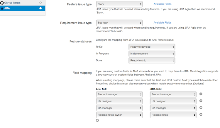 Blog - Just Launched! — Sync User Fields in Aha! With JIRA - inline image