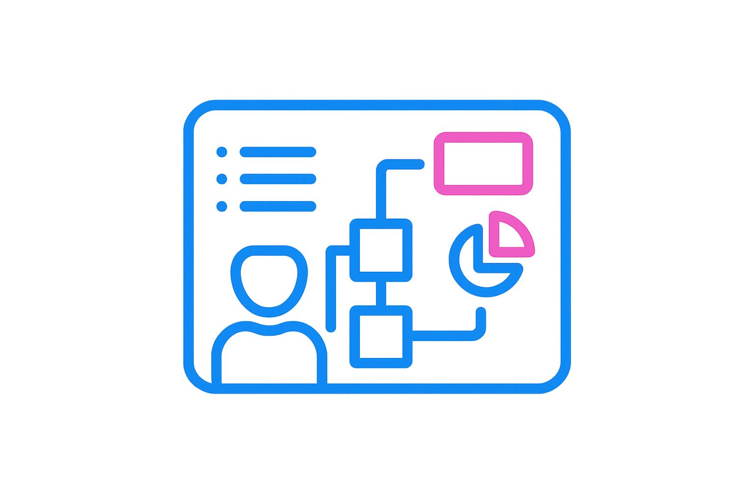 Whiteboard brainstorm analysis logo