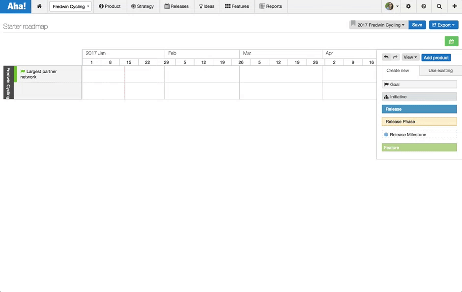 Blog - Just Launched! — Aha! Starter Product Roadmap - inline image