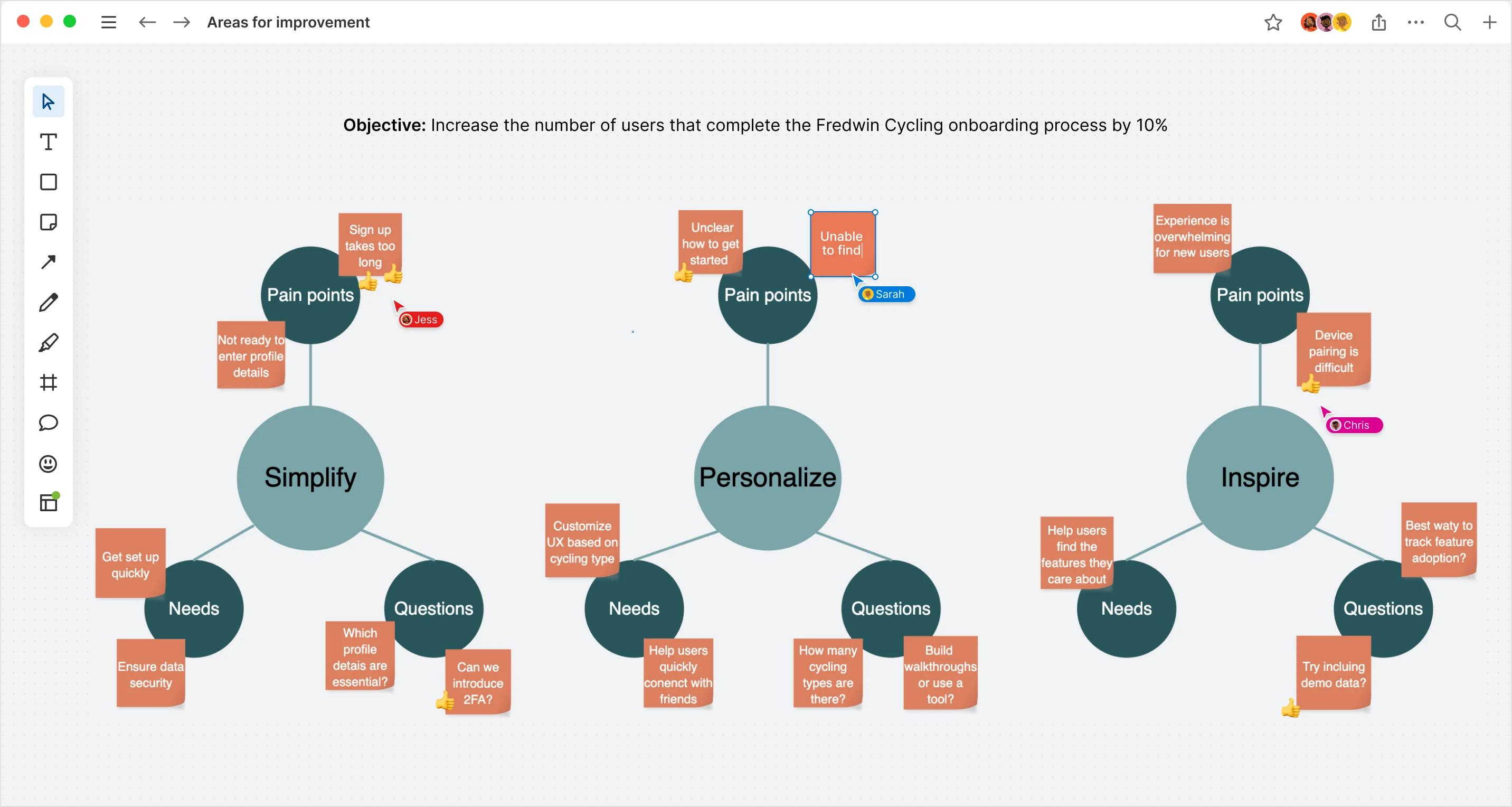 Work with your team in real time in Aha! Create documents